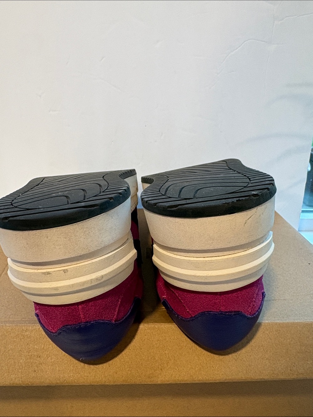 Steve Madden Kickflip Pink Suede Platform Sneakers with Black Accent - Picture 8 of 12